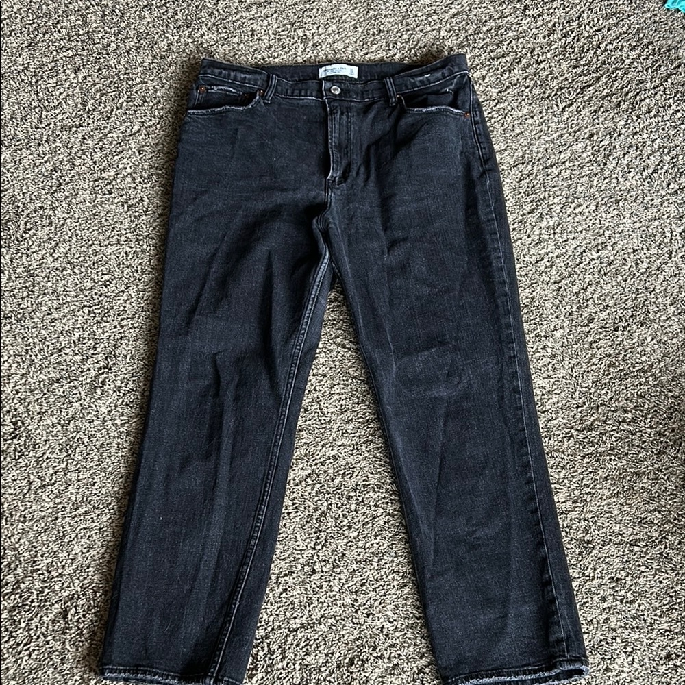 abercrombie and fitch black jeans